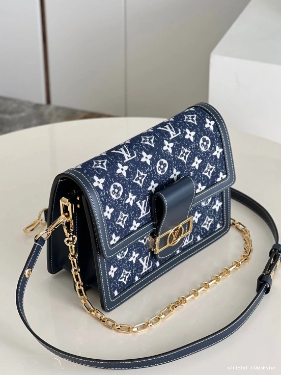 Official oldcobbler VUITTON DAUPHINE LOUIS MM 0731